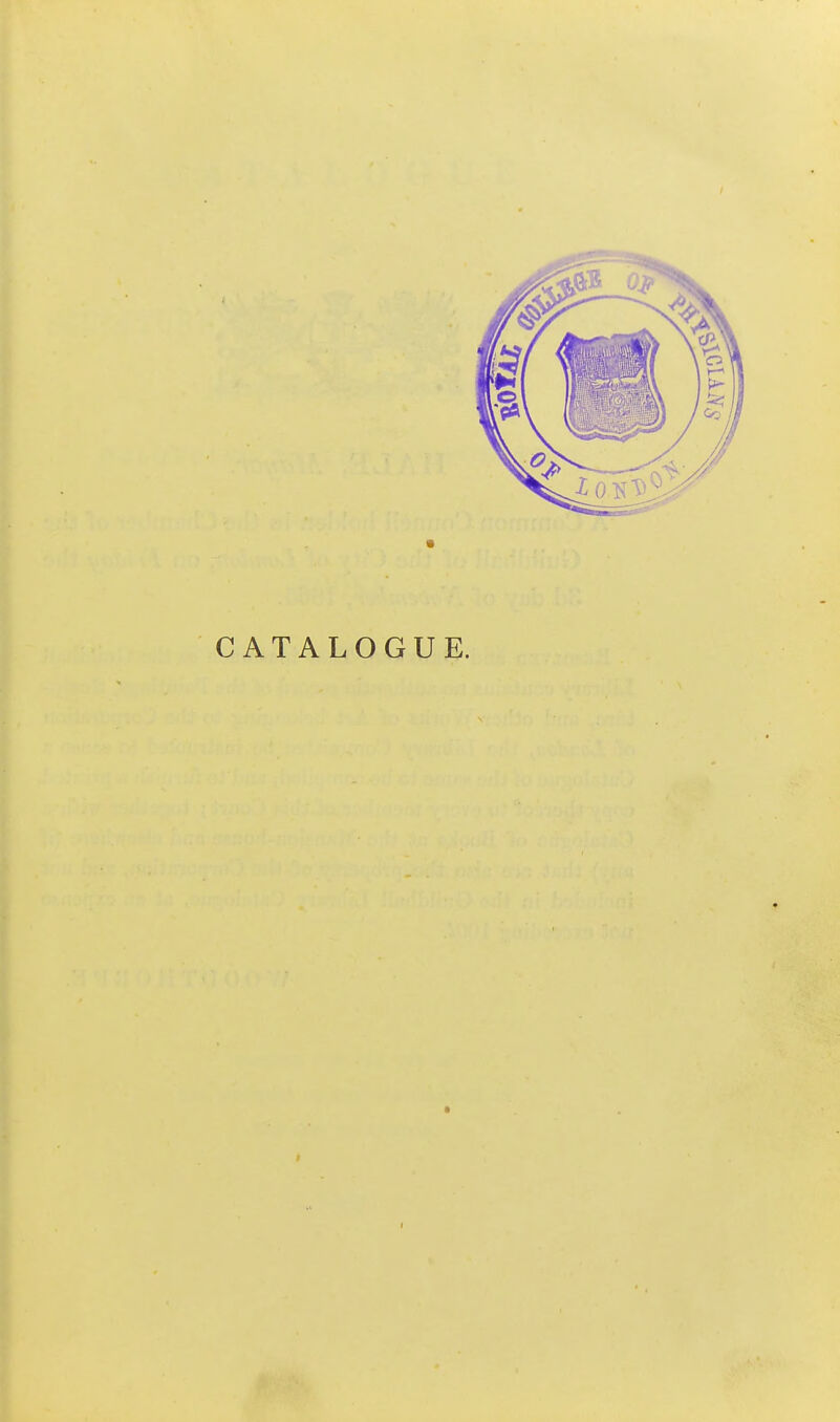 CATALOGUE.