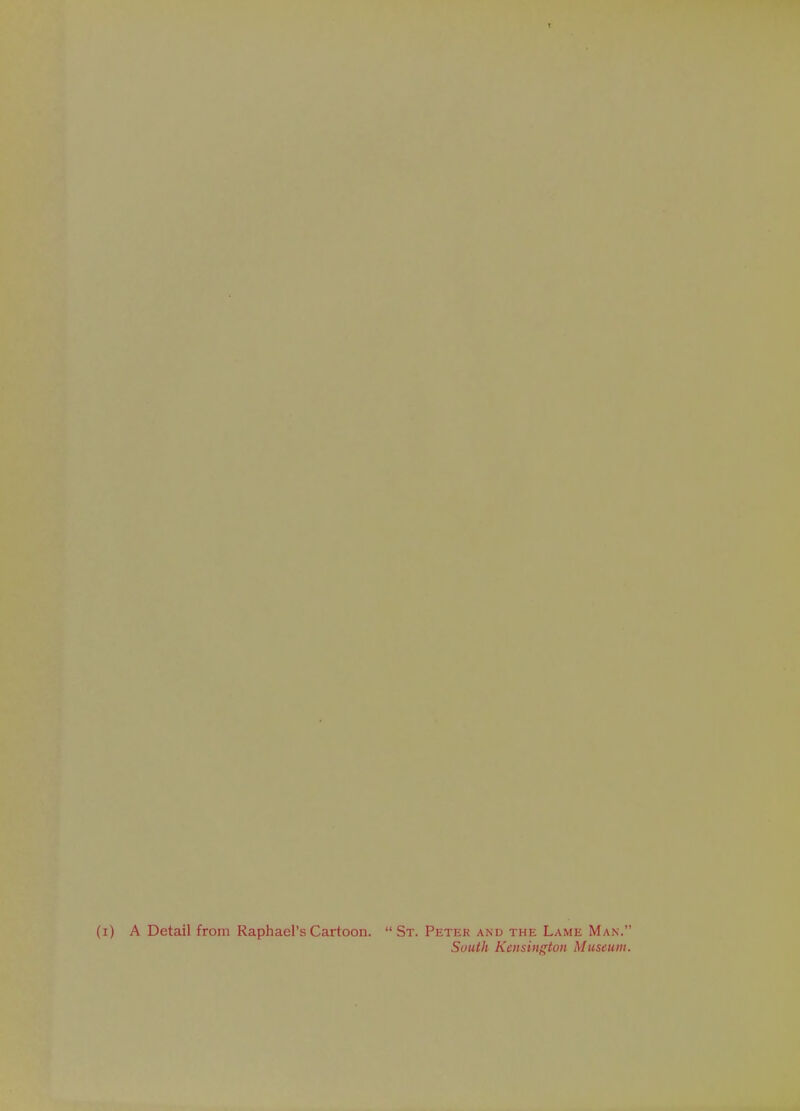 A Detail from Raphael's Cartoon.  St. Peter and the Lame Man. South Kensington Museum.