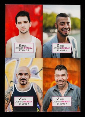 Moi, je suis IPERGAY. Et vous? : pour le savoir, rendez-vous sur le site www.ipergay.fr ! / IPERGAY, un essai ANRS Intervention Préventive de l'Exposition aux Risques avec et pour les GAYS ; ANRS, Agence nationale de recherches sur le SIDA et les hépatites virales.