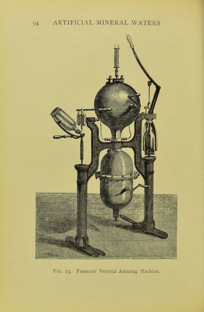 Fig. 23. Francois' Vertical Aerating Machine.
