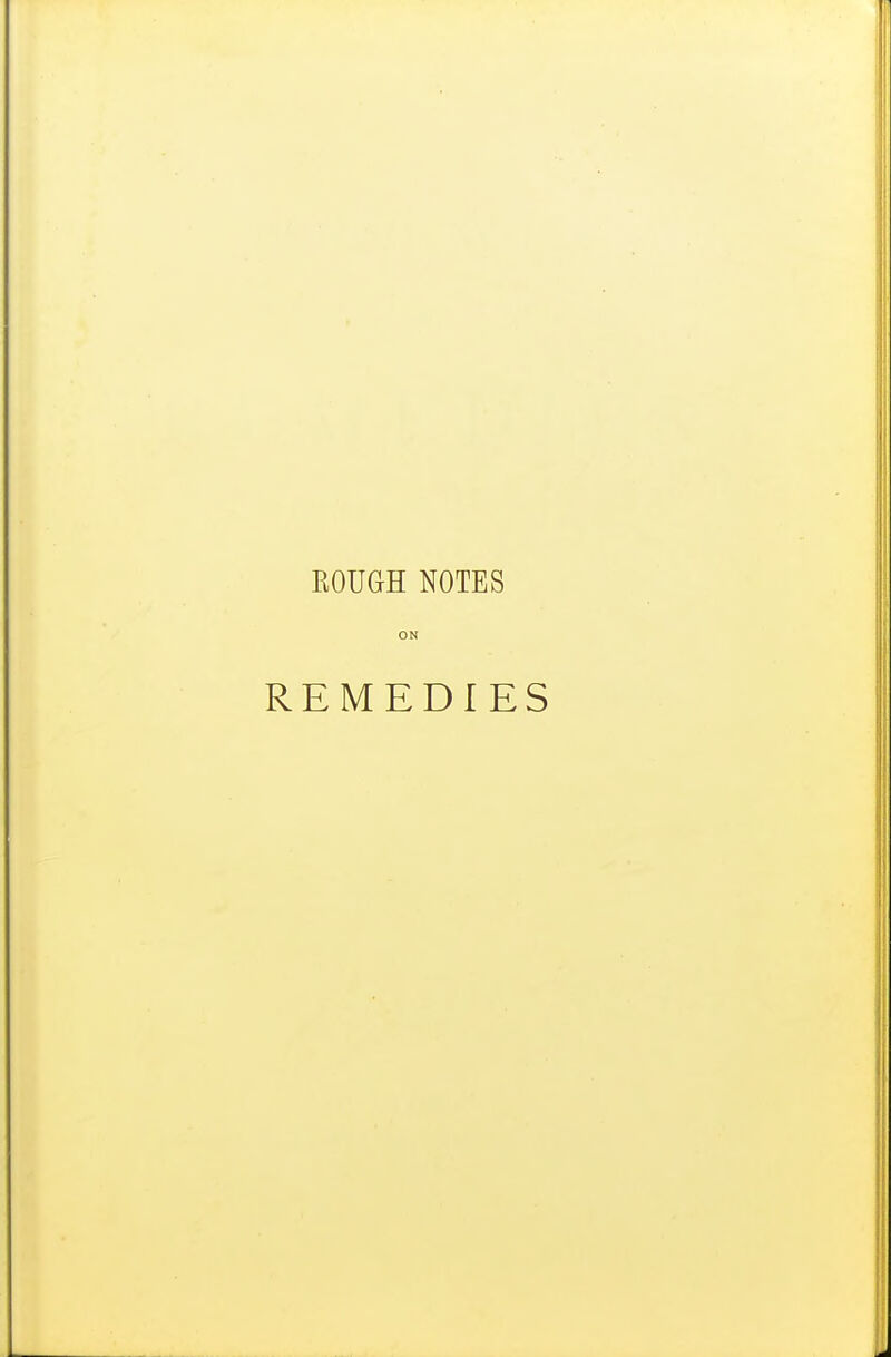 KOUGH NOTES ON REMEDIES