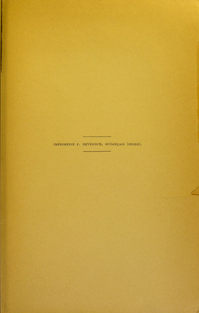 IMPRIMERIE F. DEVERDUN, BUZANÇAIS (iNDRe)