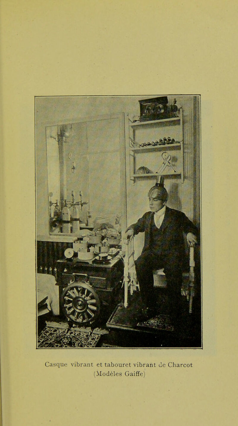 Casque vibrant et tabouret vibrant de Charcot