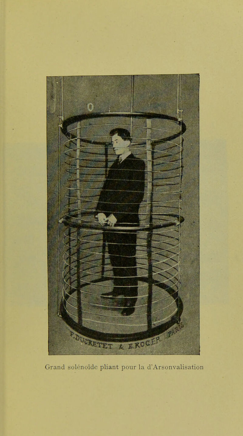 Grand solénoïdc pliant pour la d'Arsonvalisation