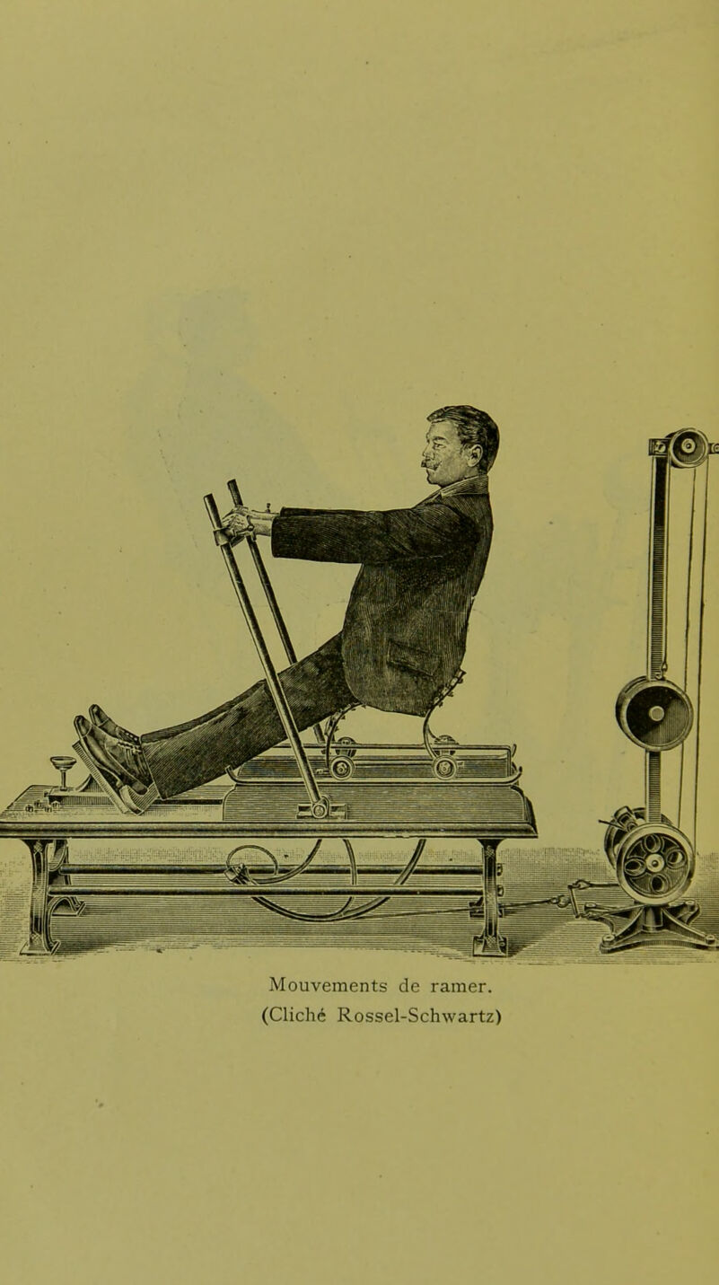 Mouvements de ramer.