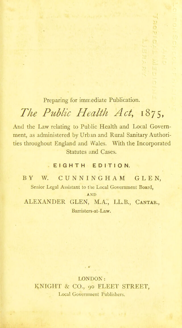 public health act 1875