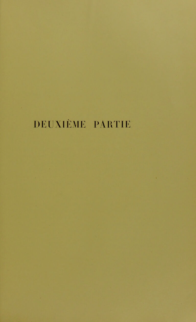 DEUXIÈME PARTIE