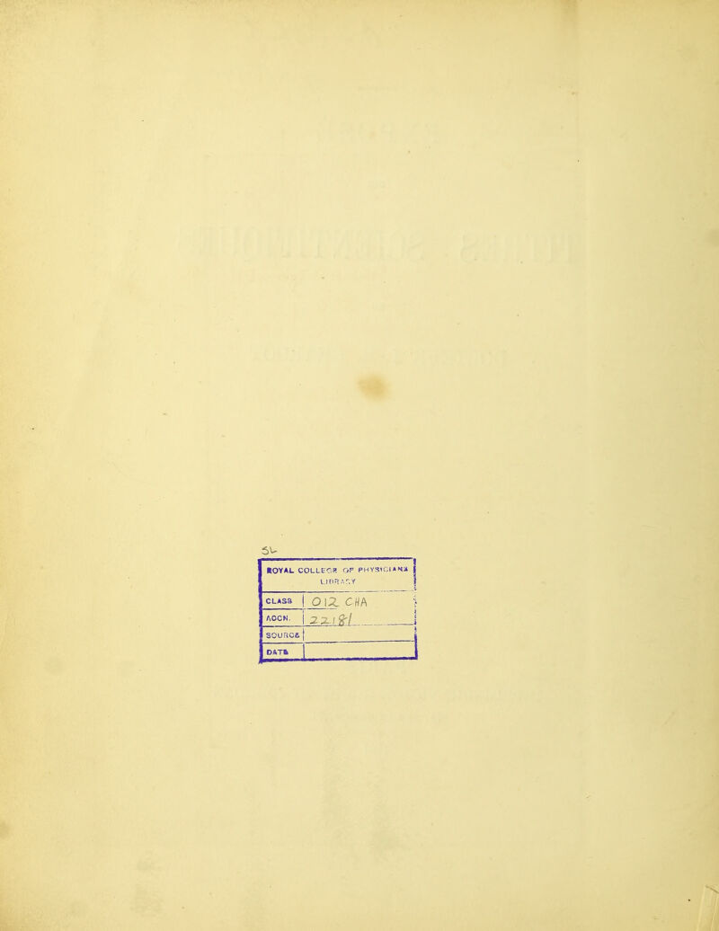 «OVAL COLLECa OP phy»igi«n:« j l.KiRA.r.Y } CLAS3 OlZCflA 'i ACCN. 2.xi9ri 1 souRce DATk 1