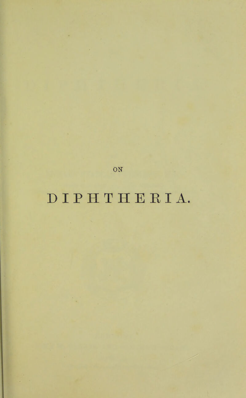 DIPHTHERIA.