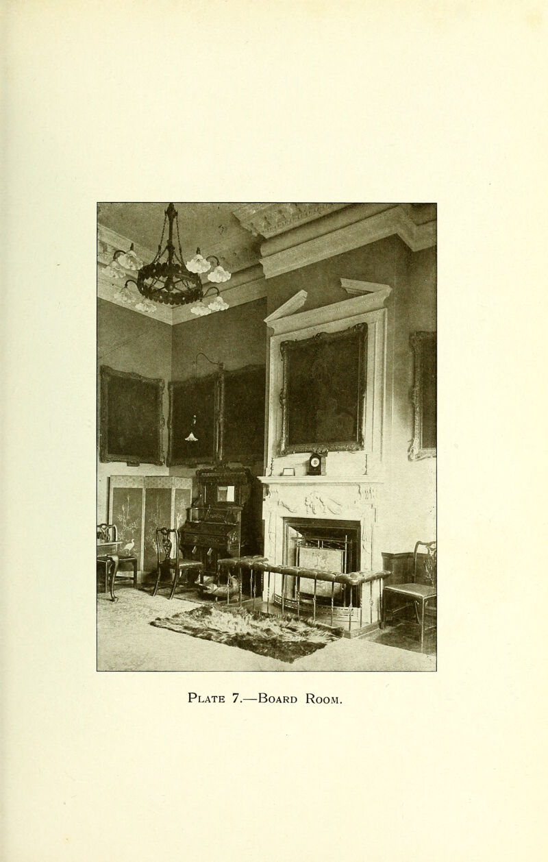 Plate 7.—Board Room.