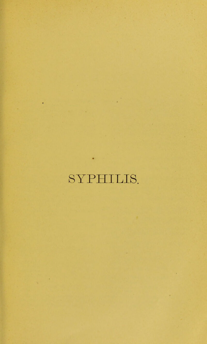 SYPHILIS.