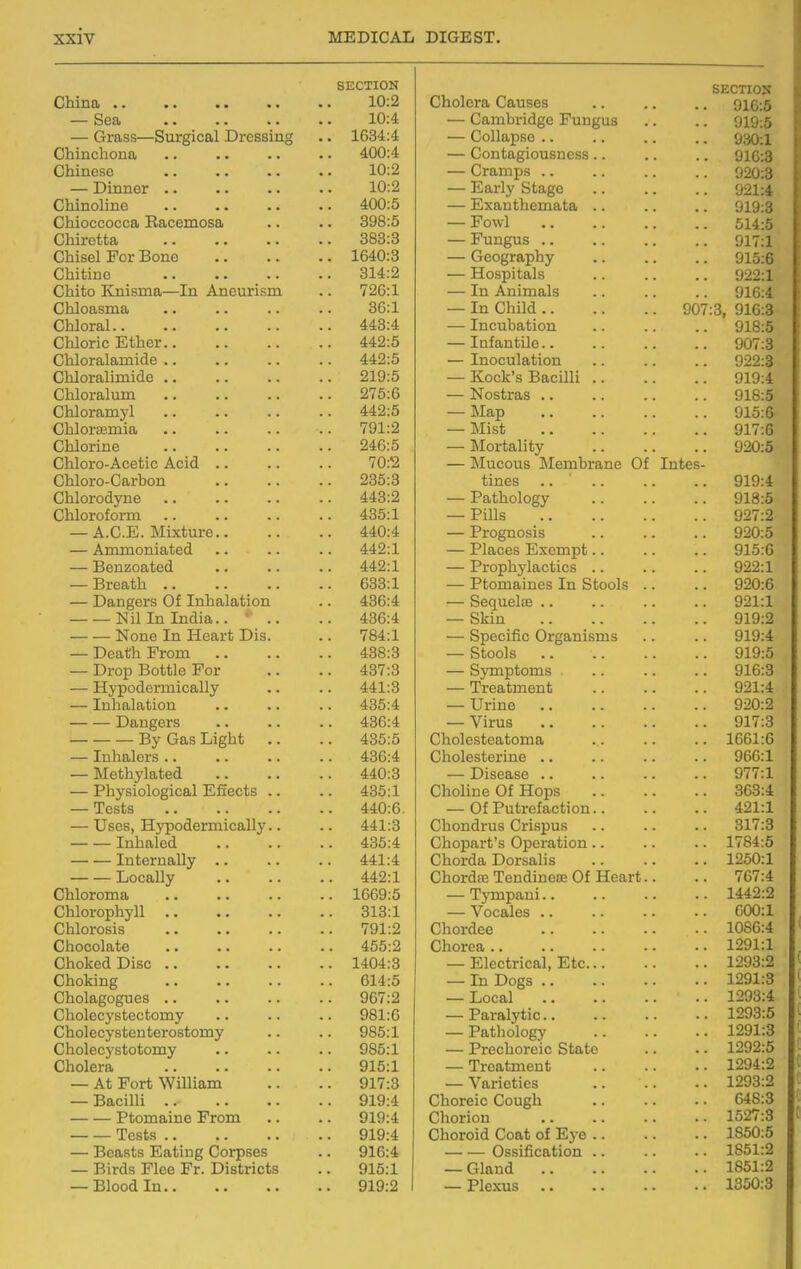 V DIGEST O l-j ^ 11U i>i SECTIOJf f^Tii Tin. 10:2 nViolpvn, P/fln^PQ 'Jlo:o Sea 10:4 — rjJimlii'if^CP Pnncriia V^Ctlll L/X 1 V.A(^\^ X LXXJkUO • \ji\j.O 1634:4 — f^.Allnncp UoU:l n n i n pIt rtn fi. 400:4 r^, An hn o! Alien pcc \-/wXX UUgl LlOXJ^Joo • • * Uiu.o 10:2 f^,i*nmTic KJLiXXlllJn < • • 1 , Til Tl ft t^t* 10:2 ■~~ XlicLilY OuclL^^ • • • V^HlXHJlillO • • • ■ • • 400:5 *~~ XLiAUIltxlUJXLtltcl • . . JrJ.o 398:5 Fowl 383:3 PmiDiiQ Jl f .J. \JLliOd JL yji. XJVJIXKJ • • • • .. 1640:3 — frPfJPl'fl.TlVlV CvKX CfcfJXJ y • a a 01 '^•R f'r* 1 ^1 m IjIlIumC; • • • • • • 314:2 XXiJoUitoiio a . a /^In 1Yi 1 cm Q In A n on ti cm \_/iJ.luU XVLLlolliOi ill xi.lll;:/LlXlolll ■ ■ f ^U> X Tn AmTYiolo (il OlllUUbilicu ■ ■ > ■ • > ■ ■ OU'X Tn r,lTi1rl ~ - XU WllllU ■ a . . C'liiorai.. • • In Anl\o ti/^f^ 01 Q-K \jiiiuriu jjjuiici • • ■ . . . 442:5 T n T Q n t 11A ■ XLildlllUllU a ■ a . OilH-TdtlajllllU.C » ■ ■ . . • 442:5 , Tn AAnl£*iiAn XilUUUlaitlUIi a . a lw>lllwldjllllllU.L< . • > . ■ • 219:5 Jti-UUlt O X>UlUllli . . a O.It 1 nrp.l 11 m ^llKJX cbl U.U1 • • ■ • > • 275:6 T^AcfiTfl G X^ LiO UX a a at ■ 01 ft-*? WlllOiclIlljl ■ • • . . . 442:5 TV Tn r\ yxo.o ^lllUl cUUllOi • • • ■ • • 791:2 Mist 01 7-fi l^UlUlllltJ • • • • • • 246:5 ., . . TVTAvf Q 1 l4l7 llJUJl UU(11UY > a a OXliOiU-AUtJulO xxUlU. . . • • 70-9 IMUCOUS Iil6IIlurclIl(3 \Jx Xutes- P. Vi 1 n v ft - 0 fl. rl^ f) n \^X^^\J1. \J \^€Jul. LJ\JA-L » t ■ * 235:3 tines 919:4 ^JllJ.OrOUj'llc > ■ T-'o 4T»i*\/TTr — X dltUOlUj^y a a 01 ft*** \JJLHUI.(J1U1111 • • ■ ■ • • 435:1 Pills 097-9 A n TP, ATivtnrp 440:4 1 T-'l'ACfn ACl o ' xTlU^UUalb a < • < . A TTTm nn i n,i,pH /I 1 1 1 j 1 11 J1 1 1 irrriLj. * ■ a * 442:1 T-'lnpPG FT.vPTnTjf. X XCL1_iCO 1 • i A 1, . 1 I 1 t'V • a • 4.4-9-1 T-''I*/*M^T* xrl Q oi! AO — X iuuiiYia*L.i)iob a • • 099*1 J_JJ.Ca*UH • • • • • • 633:1 PfAmninPC Tn Rf.AAlc X LUXXXOtlXiCO XXl OuDLIlO • • 920:6 JL'ailigcro Wl XllllaildfUlUll Qa A11 a1 nQ 091 •! — X'l 11 J-U XULiloj • • • • '~~ • Oii.111 > > . . . . 010-9 UiltJ A.11 JHcoil u JL/Xb* •— opcciiic vrj^oiUibixib • • 010-4. . T)pfl^Th Vrnm 438:3 Rt.nnK 919:5 T)rnn T^othlp V^nv 437:3 RvTTmt.nmQ u y XXX ij u^xxxo • • • 916:3 T^ T f'\f\/^ VTVl 1 r> O 1 1 T7 —— XIV pUU-UXJ-IllLitbllY • ■ 441 T^vAQ 'im An 4 091 -4. ■ '  XUllctilttLKJU • • ■ ■ — XJi'ino • • • • . 920:2 TloncTovc —— — X-'ClillgOXO ■ • • • — Virus • • •. • 017-^ ■^J vJIclo XJlgllu ■ • 1^ I* AC;TQQ 't'AYYl o OllUlcoLtmuUlllai • , , TnlTn-lpfc 436:4 ^~!Vl a1 PQf.PT! n P V^XlV^XCb uCl ilXC ■ • • • • ■ 966:1 TVTpf.hvlntpf) 440:3 T^icpncp 977:1 — X IJy olUlUgl^ill xlillcL'UO ■ • • ■ ^oo.± PVtAlinA nf TTat-»c \^XlUliXit2 \JL XXUlJb ■ . . QUO.* Tp<;t«i 440:6. , Of T*ii f,T*pffl pf.iAn \_/X X Li uX CXCbl^ Ul WXl • a > 421:1 TT^pc: TT\rnnfIPTTnif*n,n V 441:3 niimiflvnc OvicniiR VJXlUXXUXUb a • a 317:3 , ___ TnnnloM ' —— xilXlclltJU ■ • • • i; It Ann ' c linA'TQ ^1 An 1784:5 ' XxlLclUcbiiy • • ■ ■ 441 -4 i; Vl AVA a ll AVCO lie 1250:1 1 lAOft iItt ~~ XJUUUill Y • • • • 449-1 r^.ViAvr?Qcs TAn/^inAffi Of TTpnrf. KjLLKjJiKXtXi XUIlUllxcoC \JL XXCUtX u ■ 767:4 C^.n 1 AVATn ft V./lllUl UXLlat a ■ • ■ • ■ IfifiQ-S • • XUUi/.tJ 'PviYinnni X J^XUIJcbLll • • ■ • • 1442:2 OHlOrop 11 YA-l • • • • <?1 Q-1 \//^/^*i Iac? i_/ixi.orobm • • • • 7Q1 -9 1086:4 ■ ^ ri Iota ■ ^ ii ^>»rto 1291:1 C^iV\ Alrpfl Oi CP wiiuivcu xyiovy • • • • ■ ■ 1404:3 Rlppf.ripnl Vitc 1293:2 l'. n n Cf \jXiUA.Jll^ • • • • • • —— Xil X./(Jgb .a ■ • • 1291:3 OVinlfl-cncnp^ 967:2 ■ TjOpn.! 1293:4 a1 PPVcf.Ppf.AlTl V vJixuiCL* y D utjv^ liuxxj V • • • • 981:6 . Pfl.VA.! vf,i P •^^^ X ux any viK^ < ■ • • • . 1293:5 C^.n a1 pp'uci'.pn t.p v a ci'.ATYi v 98.'5-1 Pn t.li a1 AfTv X cntii\jx\j^y • • • . 1291:3 CinoiccysuOoOiiiy • ■ T^1*A A Ii rtl'Al A CrO TA 1292:5 ^nOICrBi ■ > • ■ > > £7X0.X — xrcaunicUu > • 1294:2 Af 'pArf Williom • . iJl. 1 ,0 \rot*lAtlAC V tlXmUlt<0 .a . 1293:2 T3o nilli i'l»rt>*AiA i^Anrrli L/iIOr61C wOU^U ■. 648:3 — iruomujiDc J:ruux • • ii An 1527:3 — XCoua ■ • • • • • Q1Q-4. OllAyAlA l;AQ Af H'.T'A 1850:5 X>GClStS iliUiLlIlg vjorpbtJo 11 £3 o inAo riAn 1851:2 — T^irrlc T<^1pa Tn^r OiRt.ripf.ci ^— J^lIUn X IcU X li X^louXJlL'VS • ■ «7Xc'tX ■ ■ \JlUliVX • • • • • 1851:2 — Blood In.. .. 919:2 — Plexus 1350:3