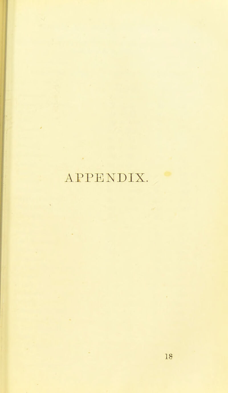APPENDIX. 18