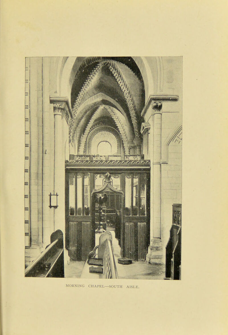 MORNING CHAPEL—SOUTH AISLE