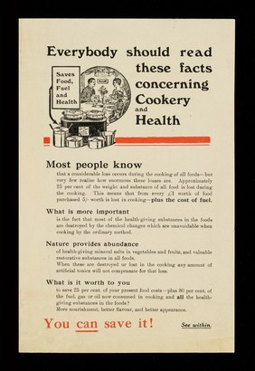 Everybody should read these facts concerning cookery and health / British Home Utilities Co. Ltd.