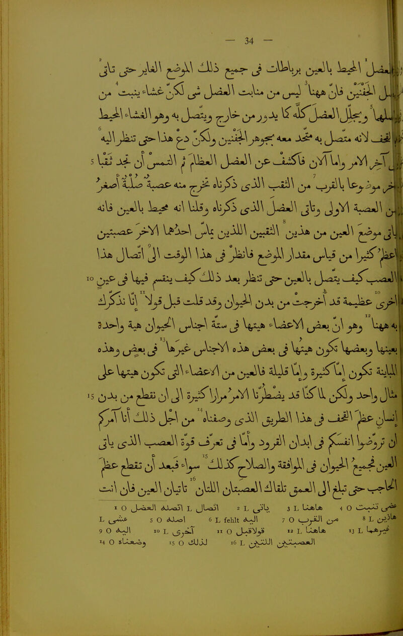 j>. ^U5\ ^ J ki-^ J^. oi-^^ c> c>«^^ Cfr '° (J? W A»u ^k:: jcp- J-^ Ulli, . O-^ ii/Ä; W Jj oW-^ 0^ ö- ^ >sA L 5 O <U-o\ 6 L fehlt 7 O er* ^ ^ 9 O «*^\ 10 L ^^i>-T II O ,J--j>My «2 L I^Ia 13 L '■'^^
