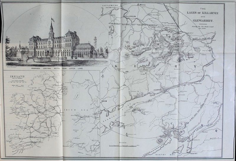 Ltown LAKES of KILLARSEY ILLORGLIN GLENGARMFF, Dmmirt, Ttn' -lakeviewflo. dubO\ GiedrJru Gw I&'i U. C alter •lunows? PROPOSED CENTRAL HOTEL NEAR UPPER LAKE JiaUaj)h hr/ SoockbrffiS ^^^SssUllagl SITE 0F^ftOAb- IVoposod. fN'/ Hotel , | ( Crvssrrunott. Bouf-liil Duin&ii tilgarvaii Donegal B CoctehilL , Gwbiacjoppoge 6'late/iehh MJM i/u/hr.jd , Garryletle- Gahwai/ B. GoalJaZ/ .Glcrunnro Lake tlfyluJcy He jf'y/uil Baruii BANTRY