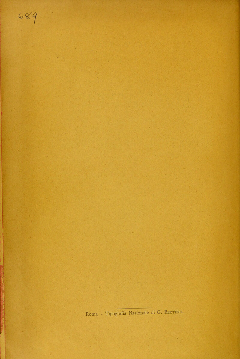 Roma - Tipografia Nazionale di G. Bertero.