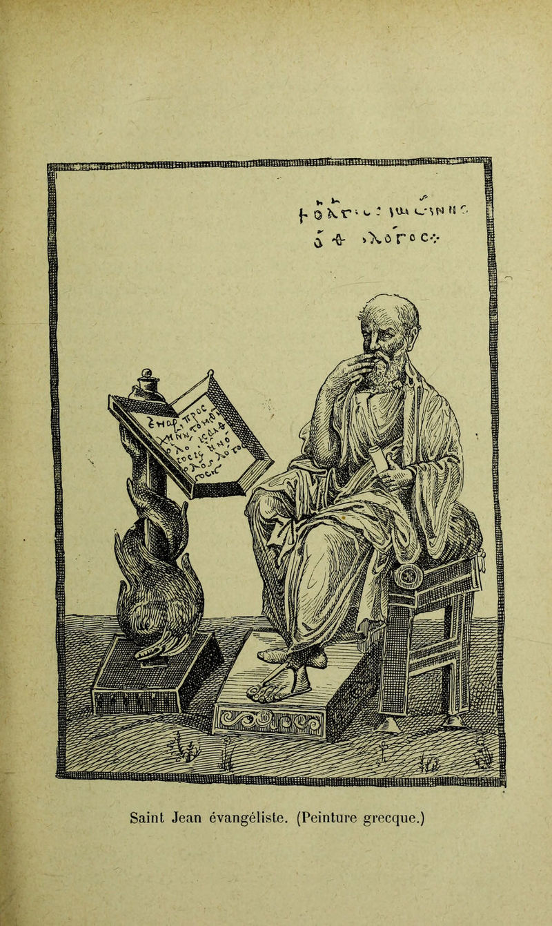 Saint Jean évangéliste. (Peinture grecque.)