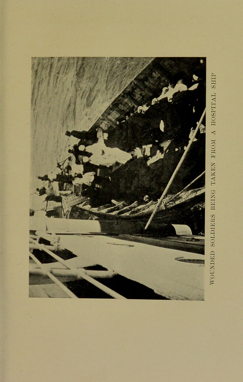 WOL'NJJE]) SOLDIERS BEING TAKEN ERO.M A HOSPITAL SHIP