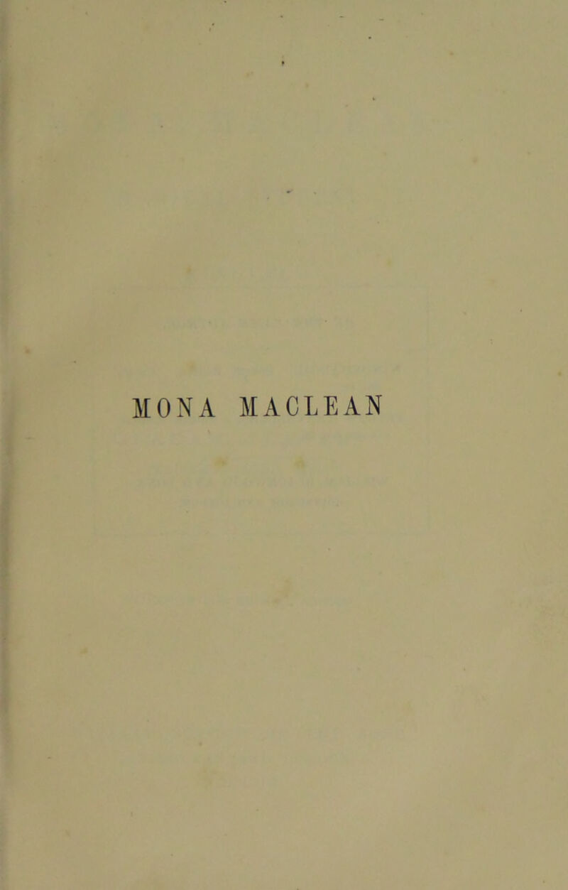 MONA MACLEAN