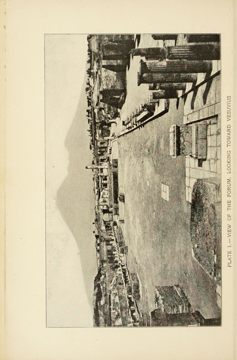 PLATE I. —VIEW OF THE FORUM, LOOKING TOWARD VESUVIUS