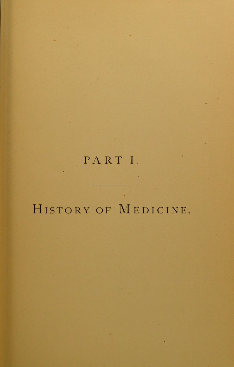 History of Medicine.