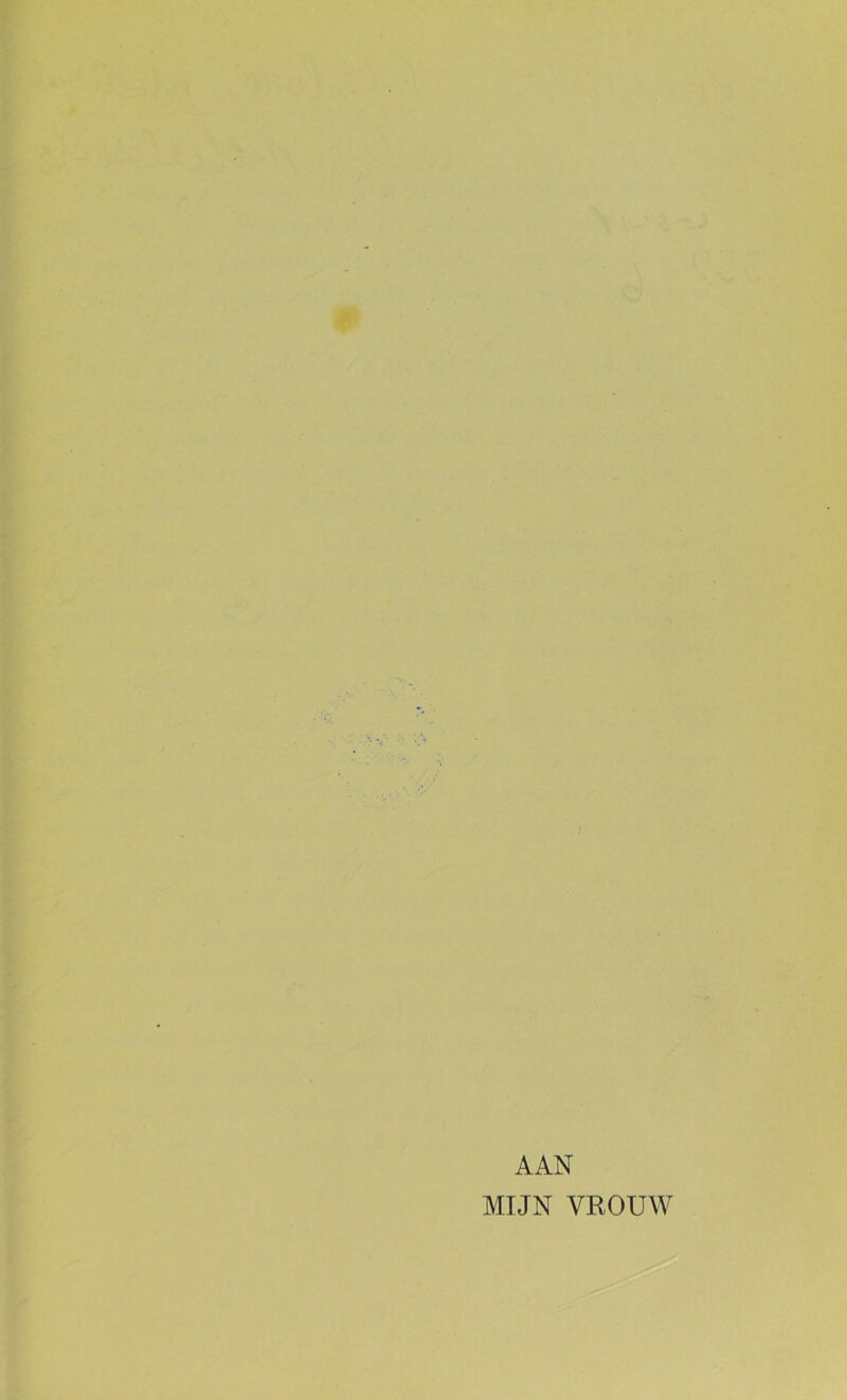 AAN MIJN VROUW