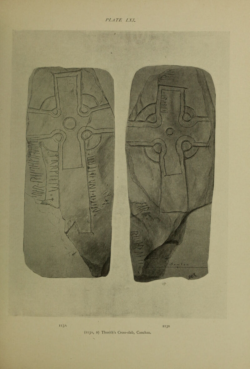 ii3\ (113A, B) Thurith’s Cross-slab, Conchan. 113B