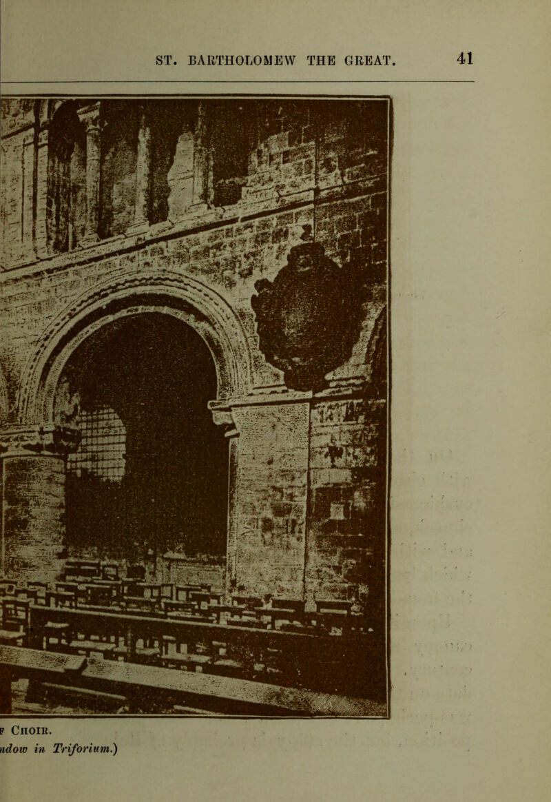 p Choir. ndow in Triforium.)