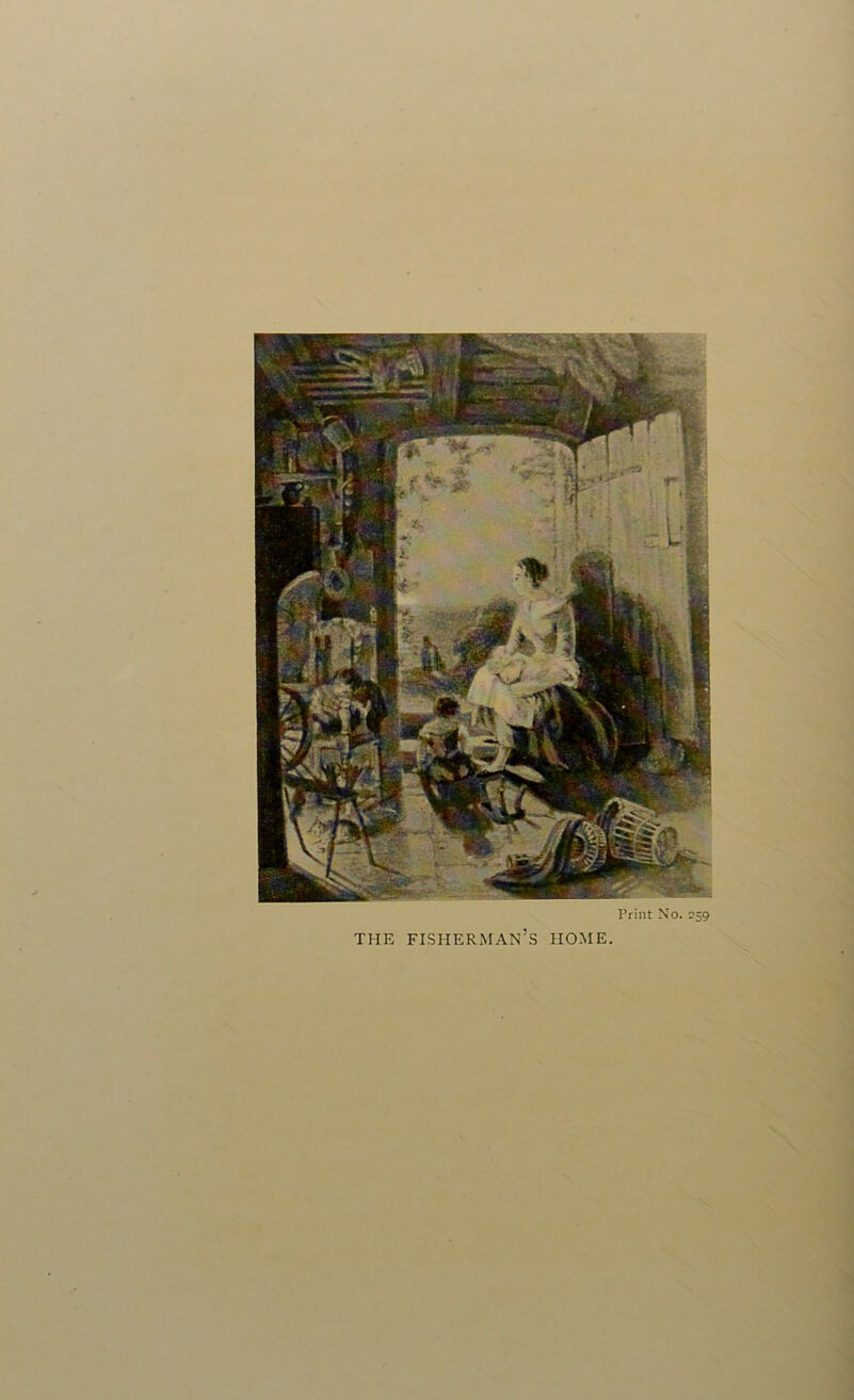 Print No. 259 THE fisherman’s HOME.