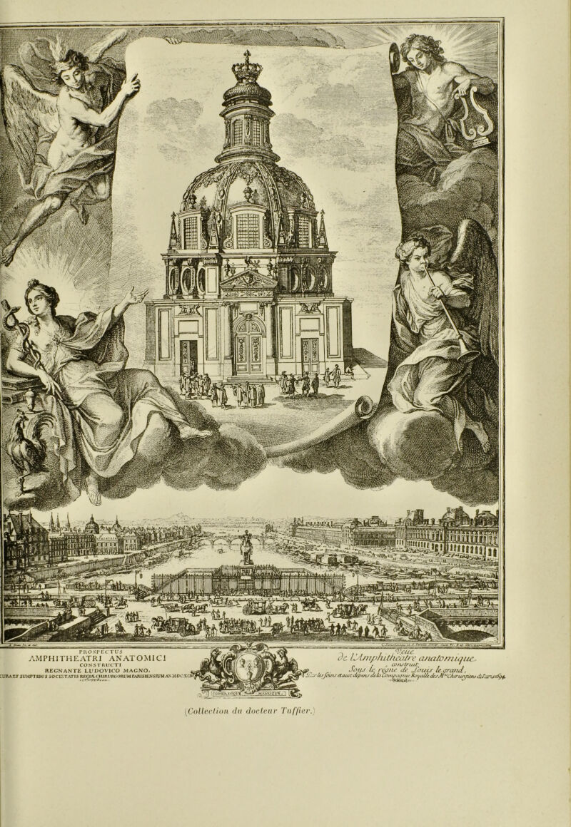 rIlOSl'EC TUS AMPtlITHEATRl ANATOMI Cl CÜNSTRUCTI REGNANTE LUDOVICO MAGNO, :U^4ETSt'MPTIBUS iOCl^TATIS RECJÆCHJflüAUOnUMrAJUSIENSn/M AN MDc’X: c)ü L. Uii/>hit/ii\i/rc ana/o/?u<]i . , ^ ccnstruit^ ' , ^ous U- Je Jouis le arana. .U UjJovij t'tajMx: Jfpais tU Li LOinfo^nte Rc<yti//e Jej^ H '*CJurLu\. MAijuOflC ‘ s il ■i nBiBiire P* [ColU'cli<in lin (Inclciir Tuffici'.