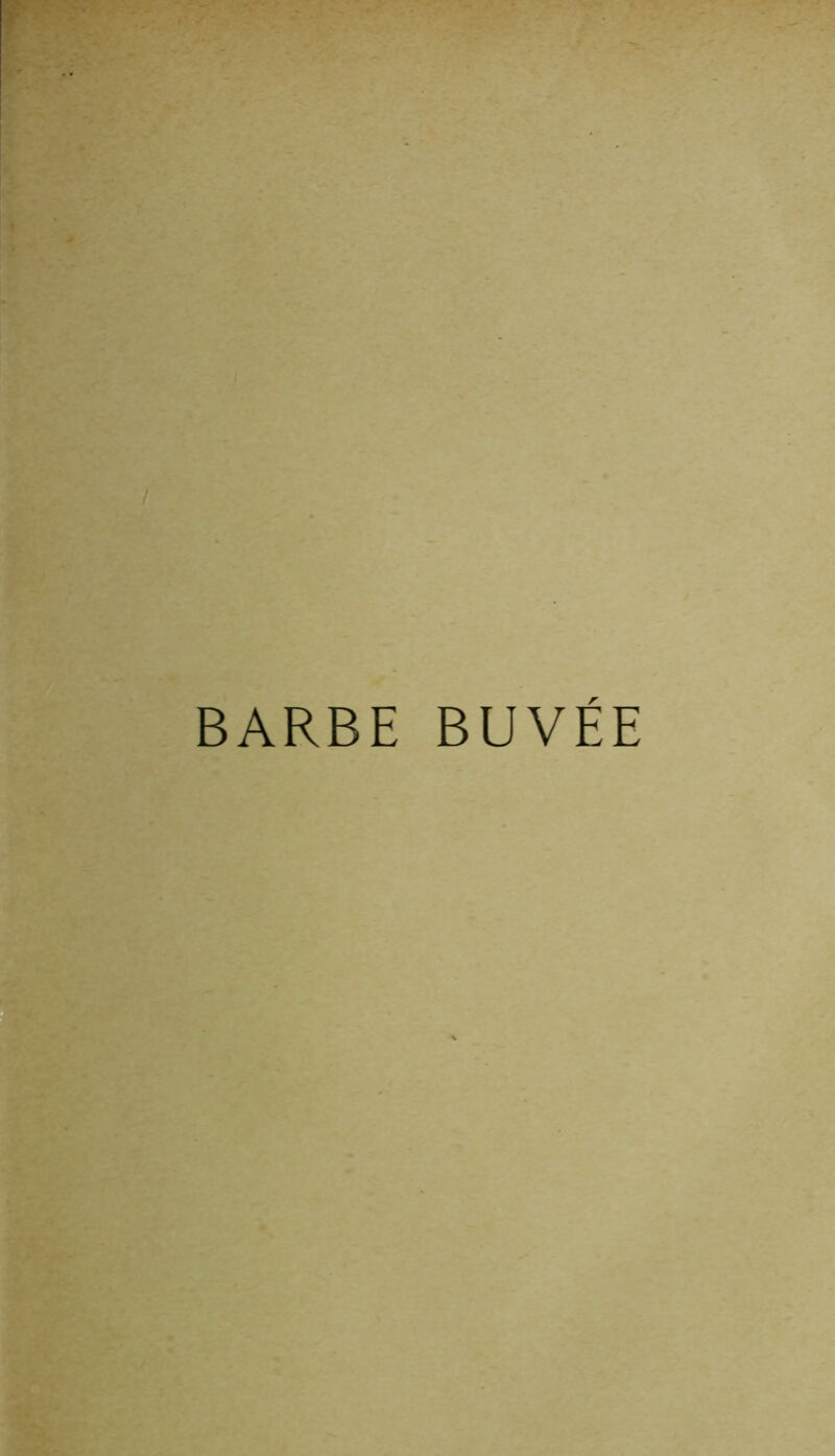 BARBE BUVÉE