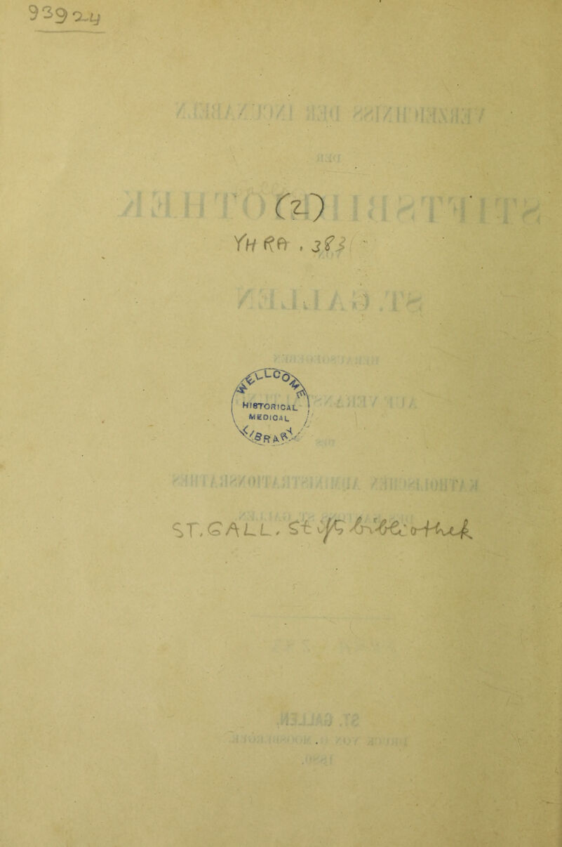 S'^S'X.y <X> Yh . jfi 7. Ä Hf8TOR1CAL ) \ medical j ST.CALL. StC