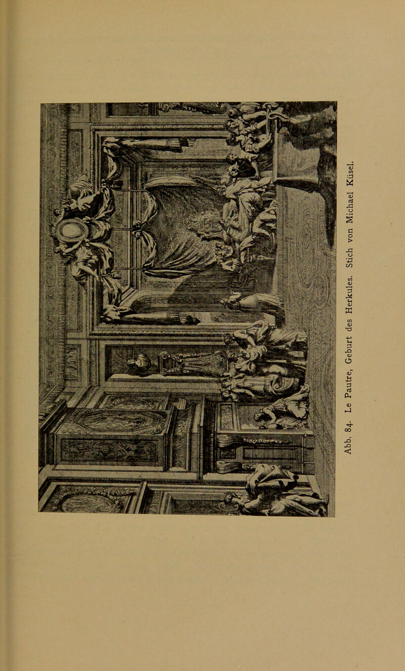 Abb. 84. Le Pautre, Geburt des Herkules. Stich von Michael Küsel.