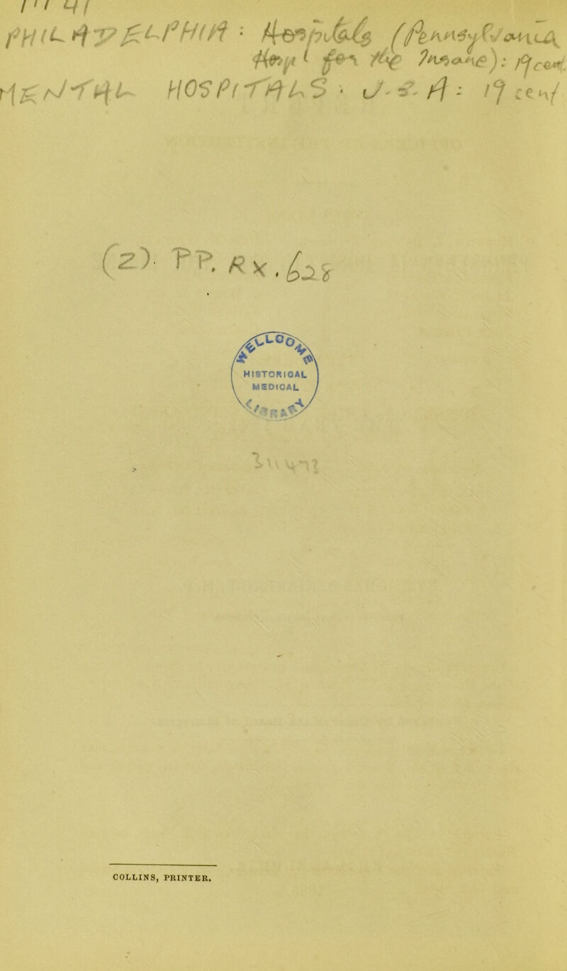 (U yp HI /f • ^r^/^Hi-A. r\^rJ<i^t- HO^P(<i^US > P] •- i} COLLINS, PRINTER.