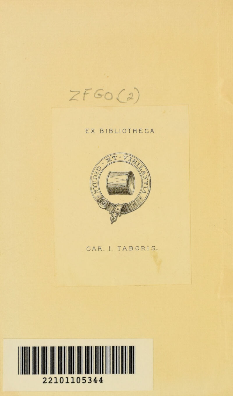 'zf&o (j2) EX BIBLIOTHECA CAR. I. TAB ORI S. 22101105344