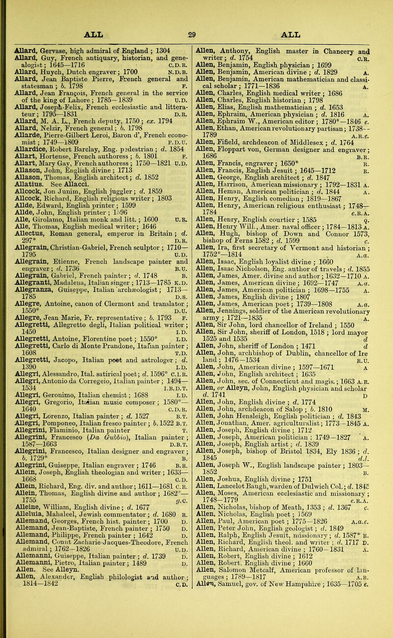 i’KTSh geneiS S5S—: 1534 I.B.D.T. ; 1580^*^ 1450 AUegr< AUegrn 1608 Allegrs iSS J|S'E.gU.h phiLlogU. „d ...l»n