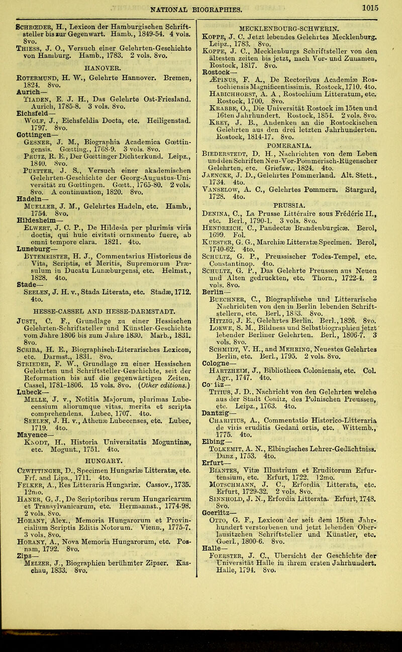 Kot] 18 Auri( Ich— Hadeln— M™.3^M.,Od.L«..H.a.K.to. H.„... HUdesheim— Stade— Seelen, J. H. V., Stada Literata, etc. Stadse, 1712. :t» “srife’ ^”r!v.2n 'i^dSa.gr.;? ■?=: i«r*5 III 1.