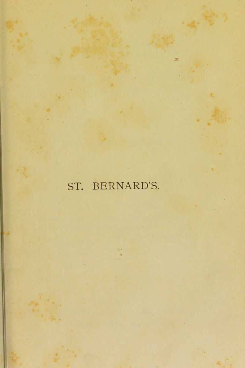 k * 9 ft 4 & ST. BERNARD'S