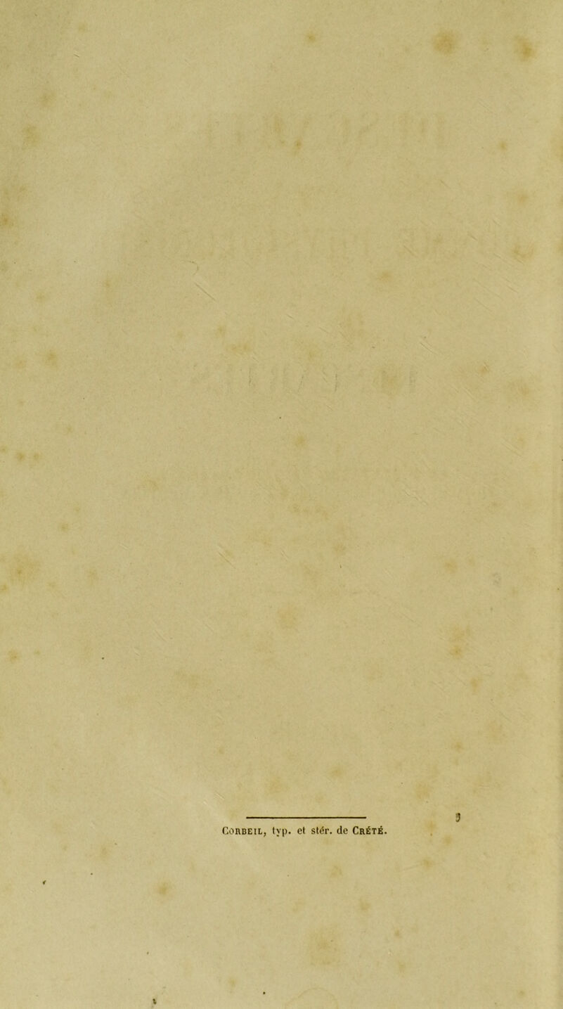 Corbeil, Ivp. et stér. de Crète.