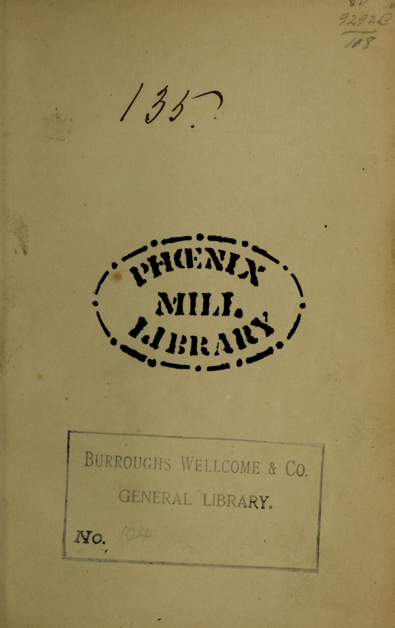 (burroughs Wellcome & Co. general library.