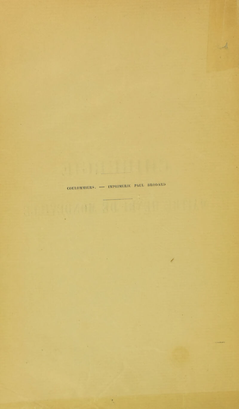 CO U l.o MM U'. RS. IMPRIMERIE PALI. llUODAUl»