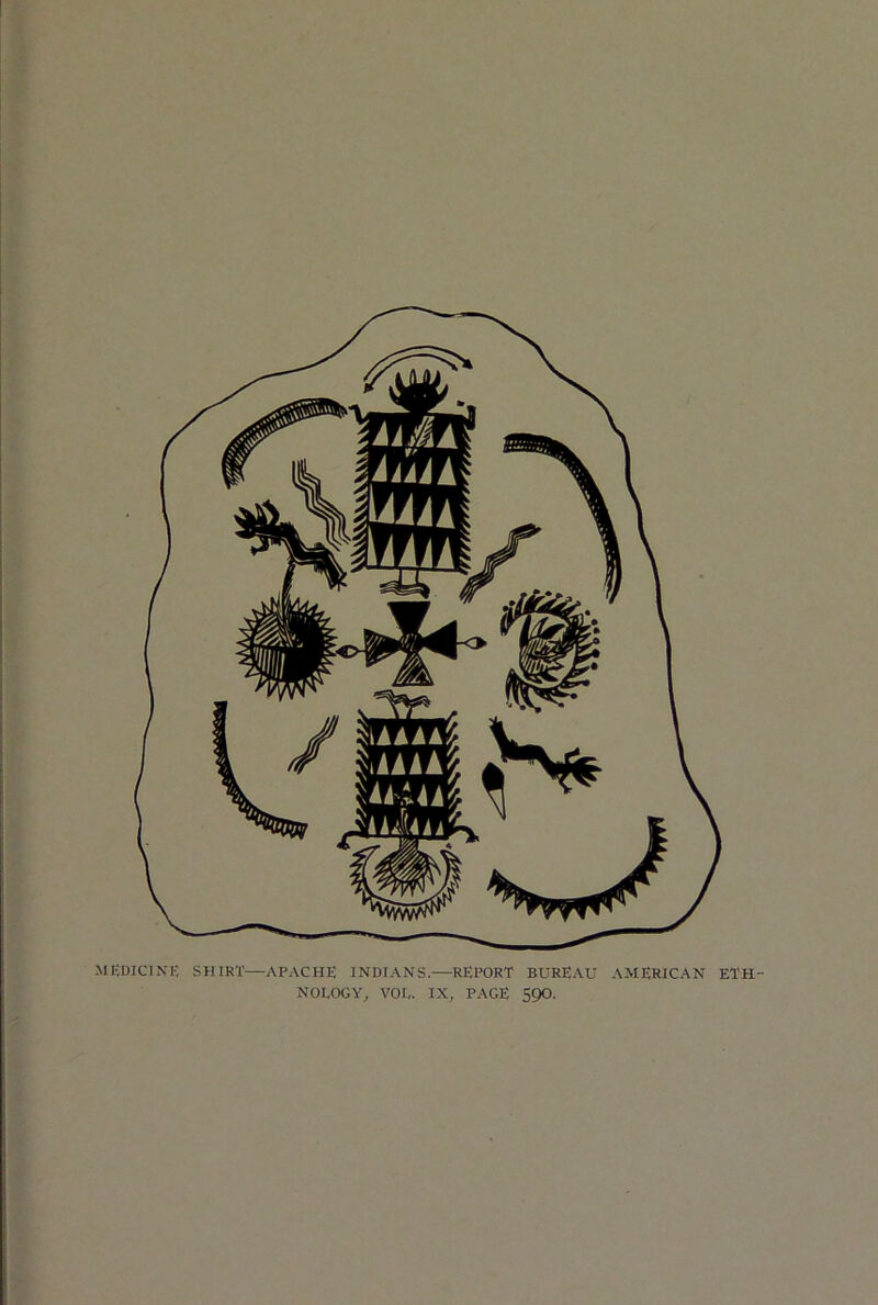 MEDICINE SHIRT—APACHE INDIANS.—REPORT BUREAU AMERICAN ETH- NOLOGY, VOG. IX, PAGE 590.