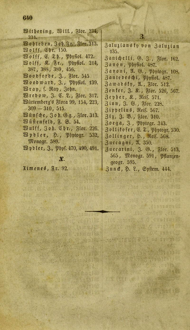 SÜfcmng, Stil., Slot. 234, 334, 23 ol;leben, 30, j£lot,Ä3. 23oIff, $K 150. 23olff, ®. £1;., yWrt- 472. SBolff, Ä. gr., ^ftol. 214, 387, 388, 389, 456. 2ßoobforbe,. 3*, glor. 545. 2Boobttarb, 3-/ 9WtoIv139. 23rct9, f. Oiap, 3oljn. Brebott, 3- <S. 8., gier. 317. 23ürtemberg’ö glora 99, 154, 223, 309 -310, 515. 2Biinfd>e, 3of>. ® g., gibt. 313. 23üflenfelb, 3- ©. 54. 23ulff, 3o^. <£&r., glor. 226. 23 p b 1 e r, f>., ^Wofjr. 532, SRonogr. 589. 2ßpbler, 3-, W 470, 490, 491. X. Simen e$, gr. 92. & 3aXujtanSfy öon 3alujian 135. 3 a n t c| e II i, ©. 3., glor. 162. 3anon, ^bftol. 487. 3 o n o n t, 31. ©., ^pfogr. 108. 3antebe$cf>t, ^{jpftol. 487. 3 am ab $f 9, 31., glor. 512. 3enler, 3. Ä., glor. 526, 567. 3?9lKt, SRetf. 571. 3 tnn, 3. ©., glor. 228. 31ppeXtuö, 5Retf. 567. 3t3/ 3* 33., Slot. 310. 3ocga, 3-, }%tügr. -243. 3olltf ofer, d. £., 33^ptogr. 530. 3olltngev, p., SRetf. 568. 3uccagnt, 31. 350. 3 u c c a 11 n t, 3. ©., Slot. 513, 565, SRonogr. 591, ^flanjen* geogr. 595. 3uncf, p. ?., ©pjlcm. 444.
