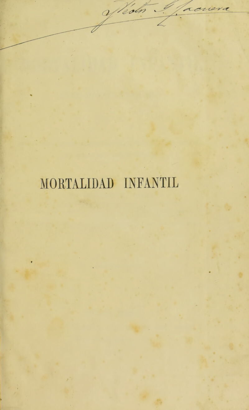 MORTALIDAD INFANTIL