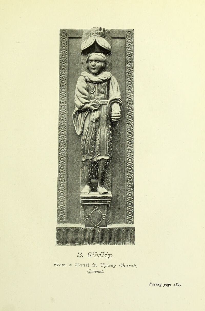 S. Cplvblip. From a (Panel in TJpwey (2hurah, (I>orset.