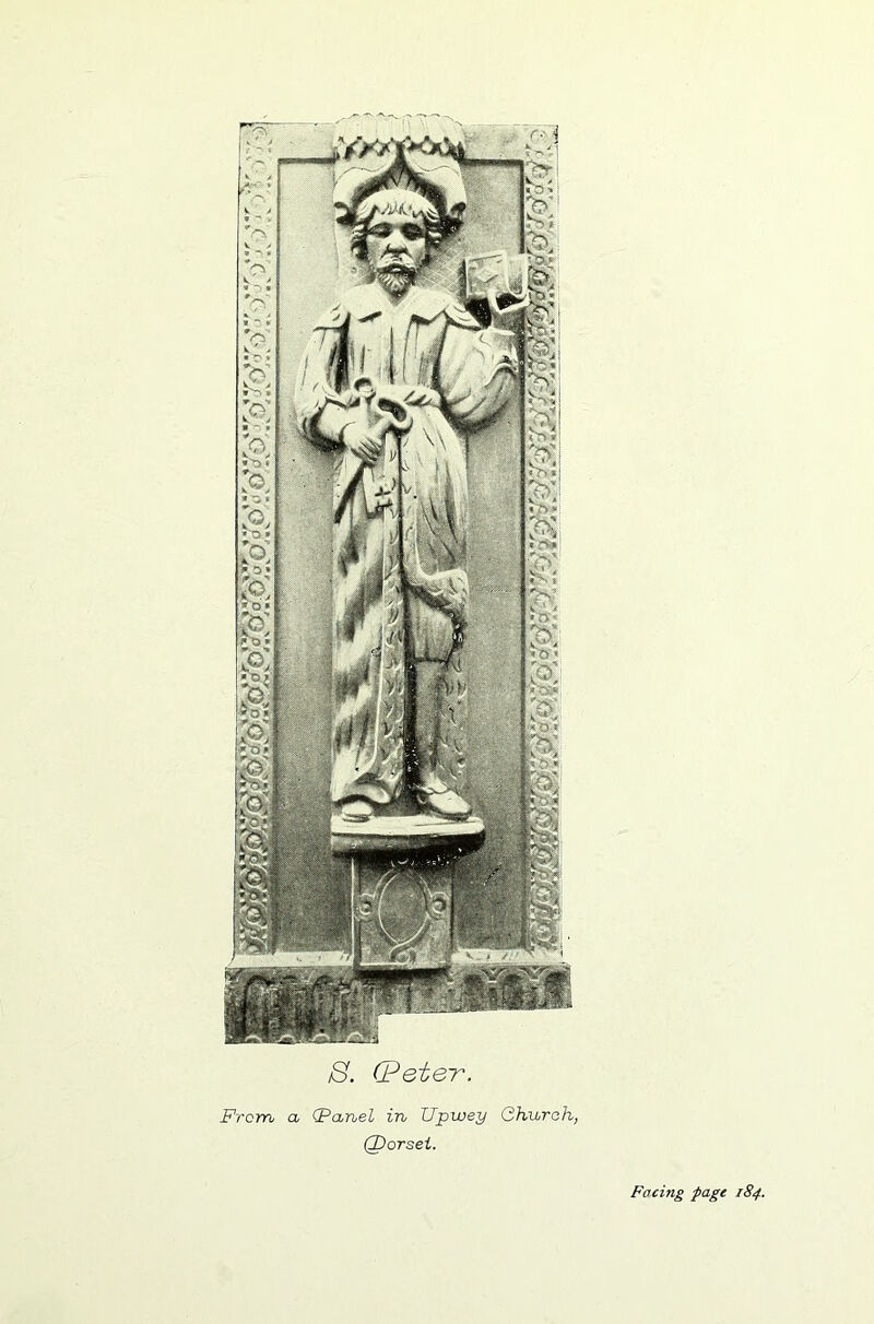 /S'. (PetcT. From a <Fanel in Upwey Church, (^orsei.