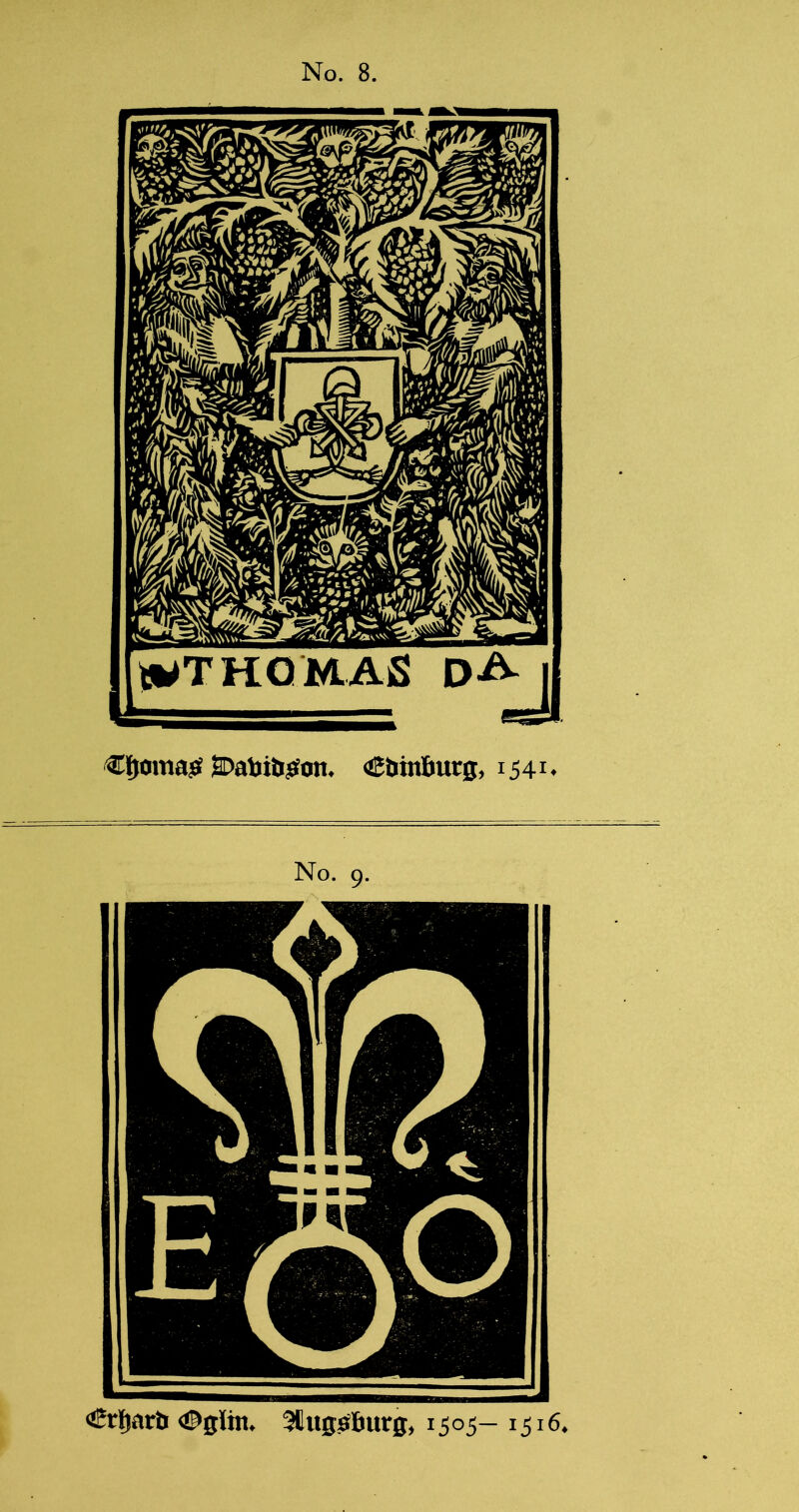 €|>i)ma3S jDaUi&iStm. CUmBurg, i54i* No. 9. <!Erl[(ara <!^0lin. ^ugaliurg, 1505—1516.