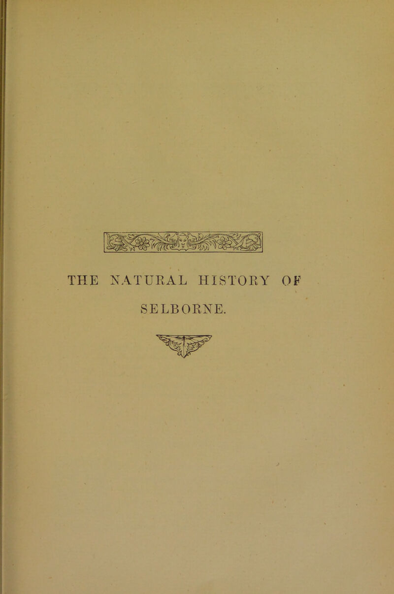 THE NATURAL HISTORY OF SELBORNE.